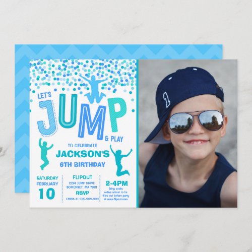 Jump Birthday Invitation Jump Trampoline Party