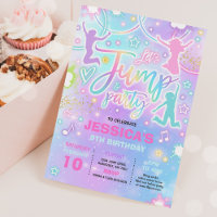 Jump Birthday Party Tie Dye Neon Glow Jump Party