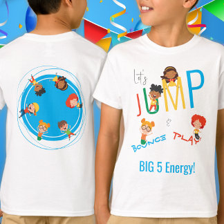 Jump Bounce Play Trampoline Park Birthday Boy T-Shirt