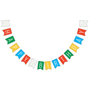 Jump Bounce Play Trampoline Park Party Birthday  Bunting Flags