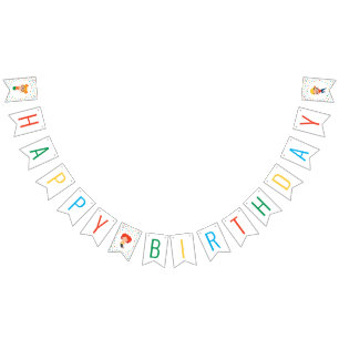 Jump Bounce Play Trampoline Park Party Birthday  Bunting Flags