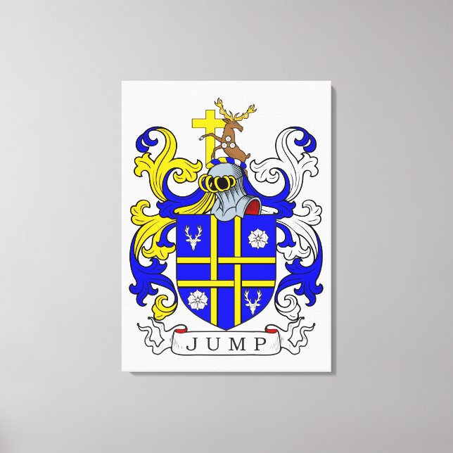 Jump Coat of Arms Canvas Print (Front)