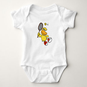 Jump Duck tennis Choose background color Baby Bodysuit