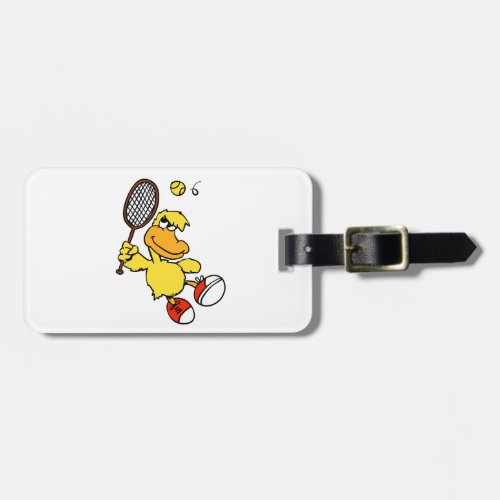 Jump Duck tennis  Choose background color Luggage Tag