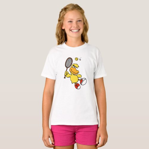 Jump Duck tennis  Choose background color T_Shirt