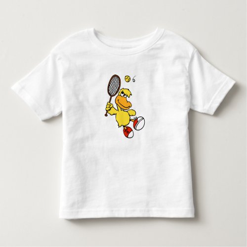 Jump Duck tennis  Choose background color Toddler T_shirt