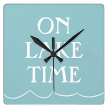 Lake Time Wall Clocks Zazzle