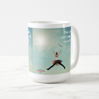 "Jump" inspirational coffee mug