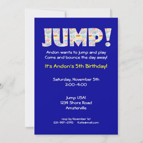 Jump Invitation