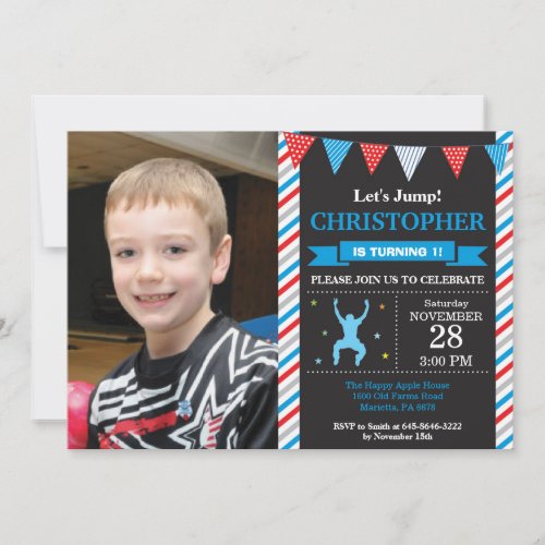 Jump Invitation Trampoline Birthday Party