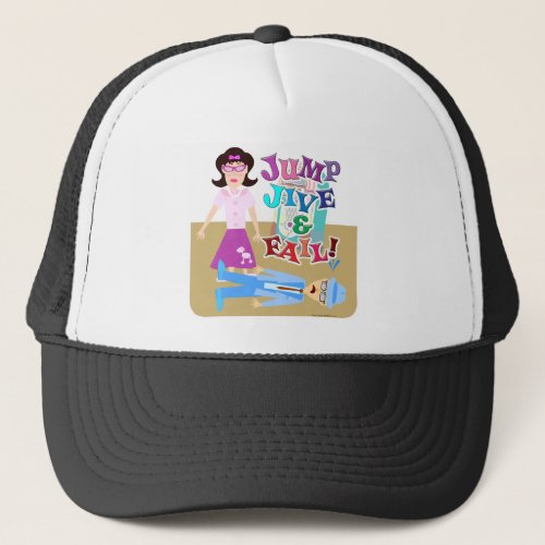 Jump Jive and Fail Swing Dance Cartoon Fun Trucker Hat