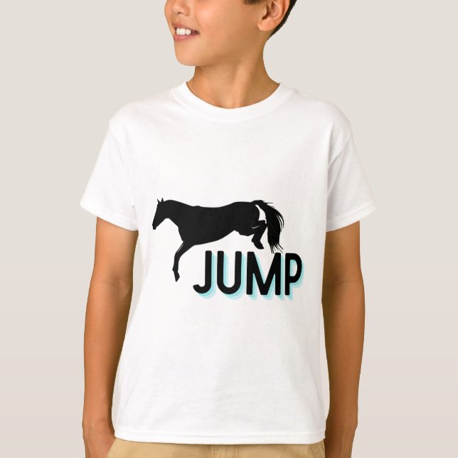jump jumper horse equestrian T-Shirt (Front)