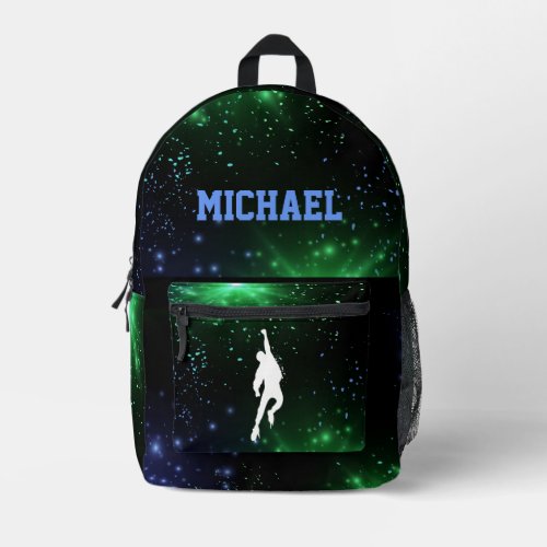Jump Neon Graffiti Custom Basketball Backpack