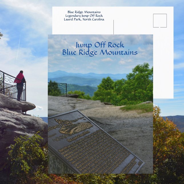 Jump Off Rock Blue Ridge Mountains NC photographic Postcard (Creator Uploaded)