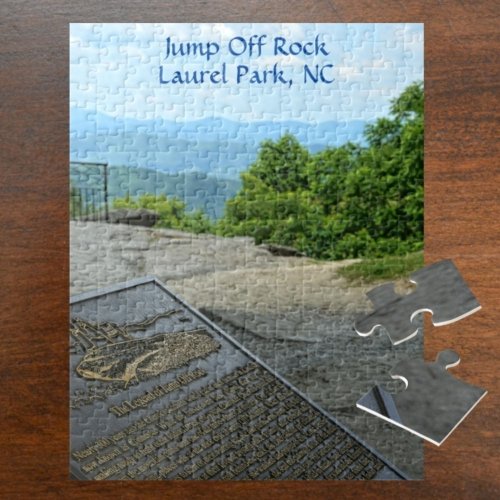 Jump Off Rock Laurel Park NC Late Spring Jigsaw Puzzle