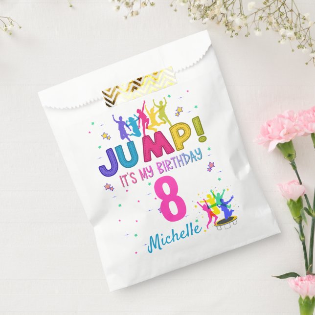 Jump Party It's my birthday Trampoline Bounce  Favor Bag (Sealed)