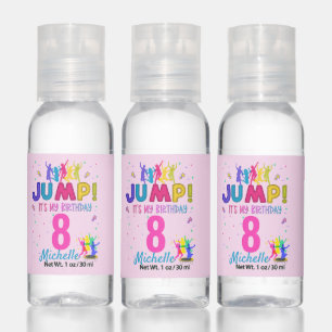 Jump Party It's my birthday Trampoline Bounce Hand Sanitizer