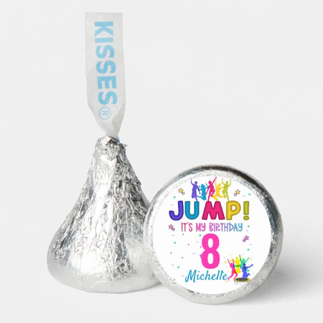 Jump Party It's my birthday Trampoline Bounce  Hershey®'s Kisses® (Front)