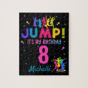 Jump Party It's my birthday Trampoline Bounce Jigsaw Puzzle