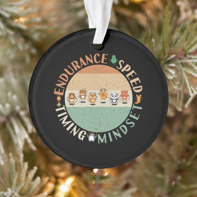 Jump Roping - Rope Skipping Mindset Ornament (Tree)