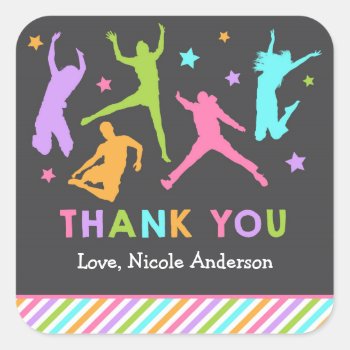 Jump Stickers / Trampoline Stickers by ApplePaperie at Zazzle