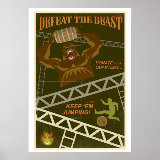 Jump them barrels poster (Front)