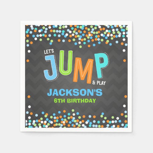 Jump Trampoline Birthday Party Supplies Decor  Napkins