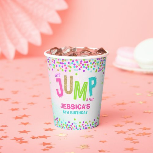 Jump Trampoline Birthday Party Supplies Decor Paper Cups
