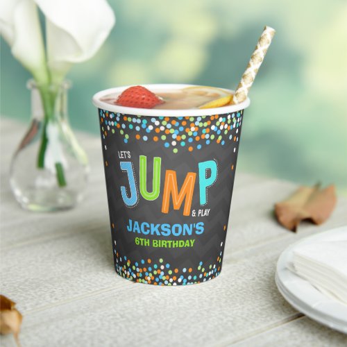 Jump Trampoline Birthday Party Supplies Decor Paper Cups