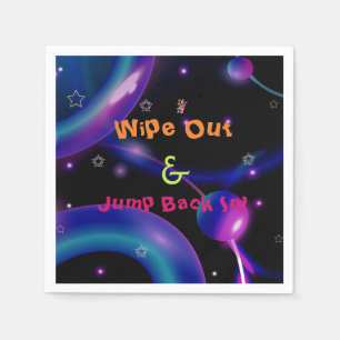 Jump Trampoline Colorful girl birthday party Napkins