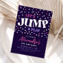 Jump Trampoline Girl Birthday Invitation