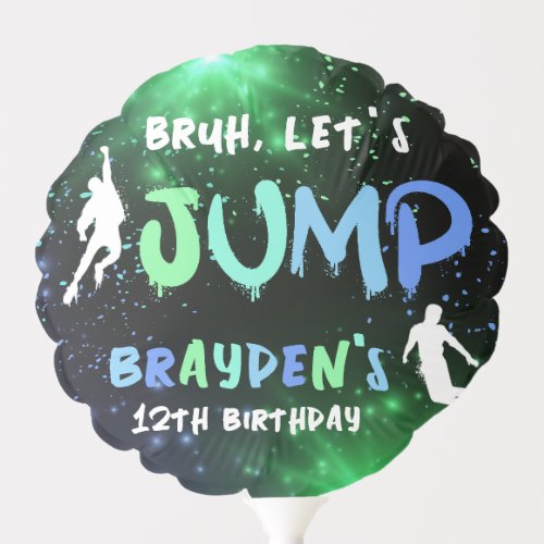 Jump Trampoline Park Birthday Party Balloon