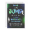 Jump Trampoline Park Graffiti Birthday Invitation