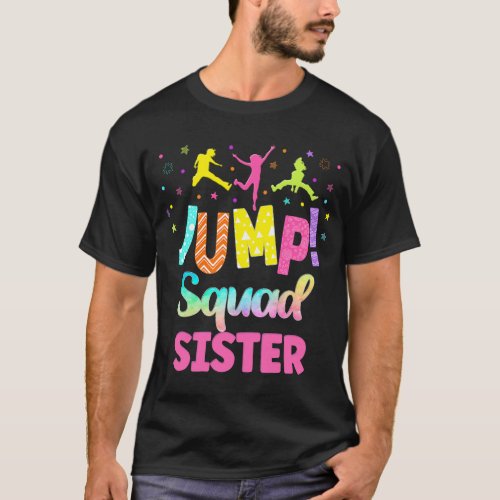 Jump Trampoline Party Mommy Matching Bounce Garden T_Shirt