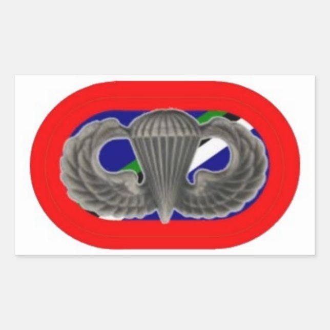 JUMP WINGS ON 160TH SOAR OVAL STICKERS (Front)