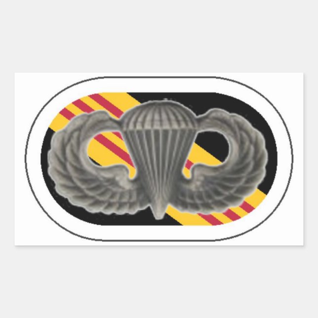 JUMP WINGS/OVAL 5TH SPECIAL FORCES GROUP STICKERS (Front)