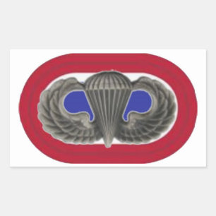 JUMP WINGS/OVAL 82D AIRBORNE STICKERS