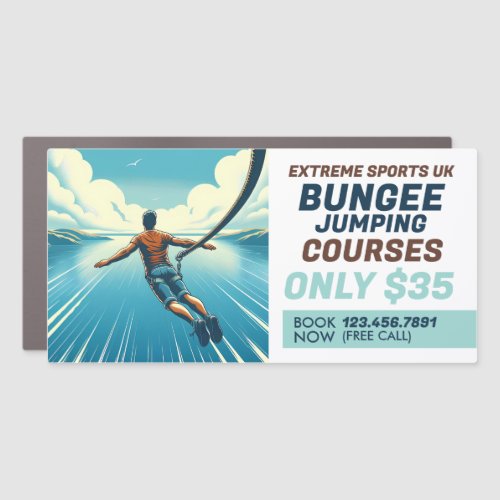 Jumper Design _ Bungee Jumping Course Advertising Car Magnet