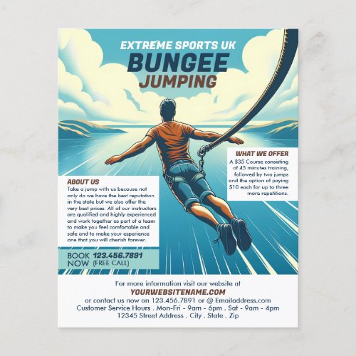 Jumper Design _ Bungee Jumping Course Advertising Flyer