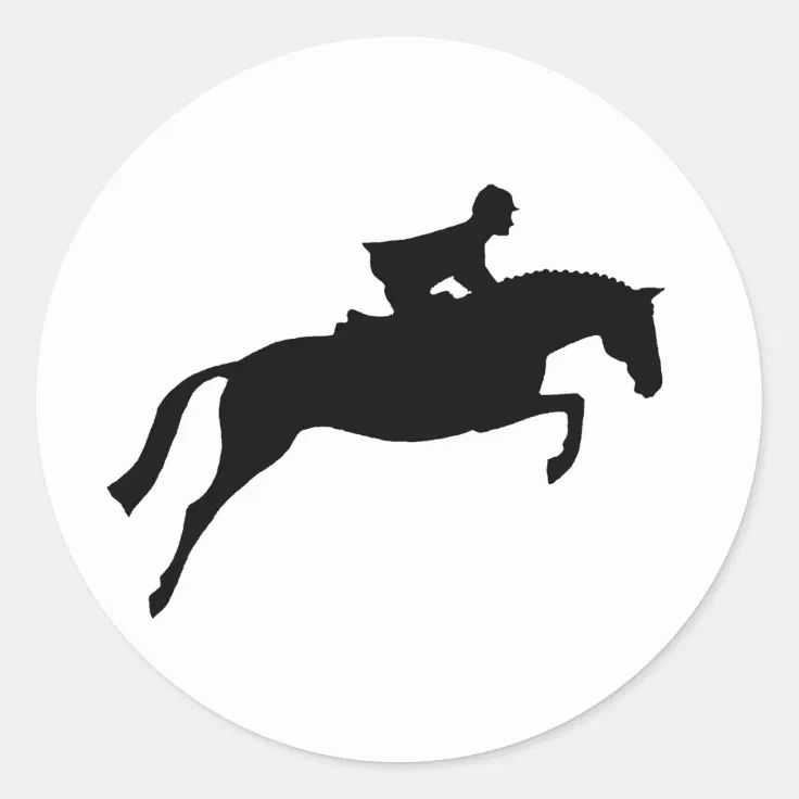 show jumping horse silhouette