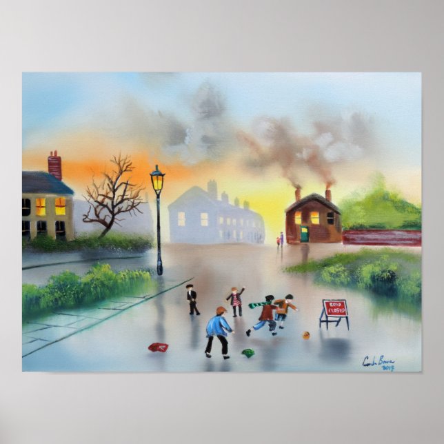 jumpers for goalposts nostalgic painting poster (Front)