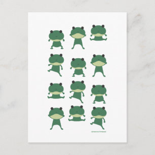 jumpin' frog postcard