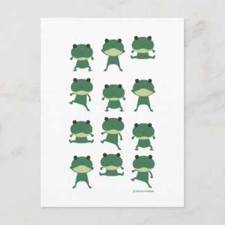 jumpin'　frog postcard