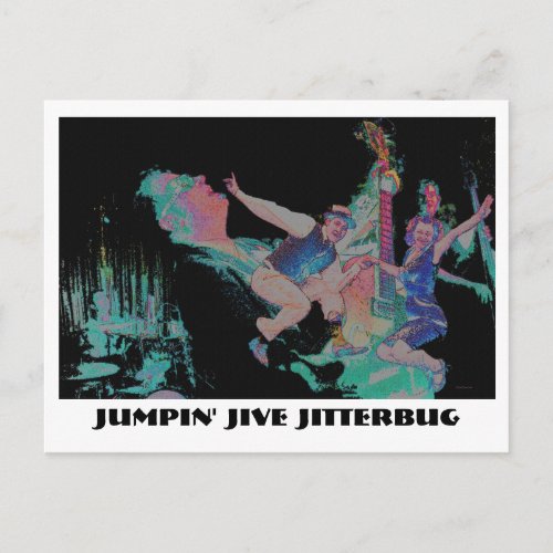 Jumpin Jive Jitterbug Postcard