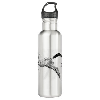 Jumping  akhalteke horse   stainless steel water bottle