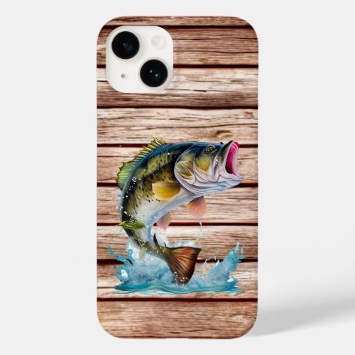 Jumping Bass Barn Wood Case_Mate iPhone 14 Case