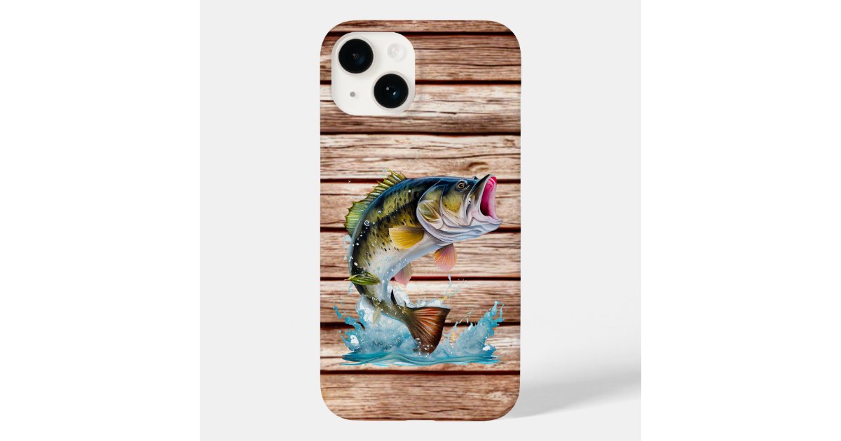 Jumping Bass Barn Wood Case-Mate iPhone Case