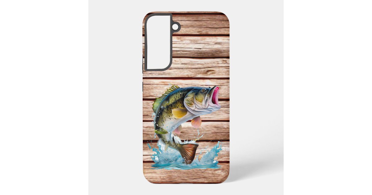 Jumping Bass Barn Wood Samsung Galaxy Case