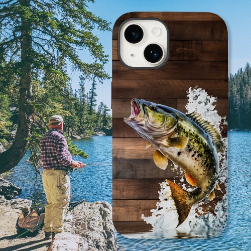 Jumping Bass Gone Fishing Case_Mate iPhone 14 Case