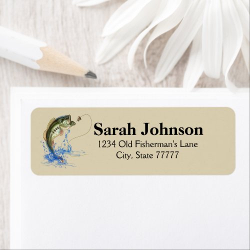 Jumping Bass Return Address Label